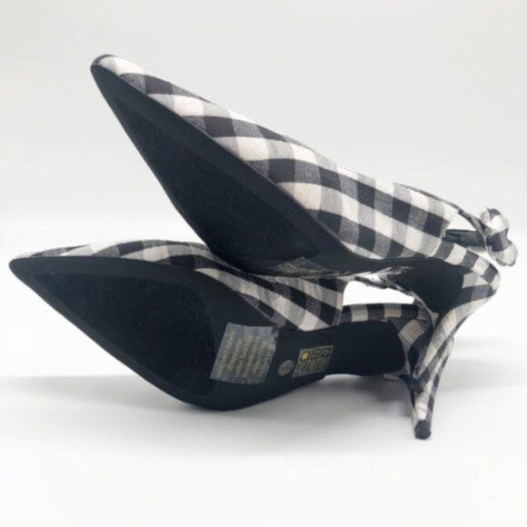 Jeffrey Campbell Cindy Gingham Slingback Pumps – Retro Chic with a Modern Twist​ - Picture 7 of 8